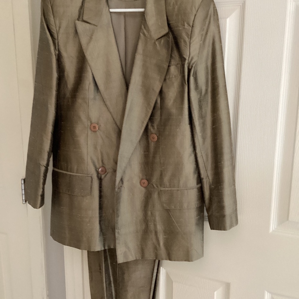 Gold Silk Suit
